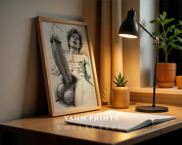 Male Anatomy Study Wall Art Print Download