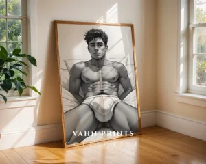 Modern Figure Wall Art Print Digital Poster