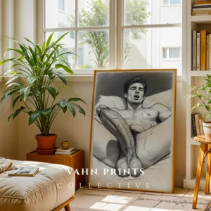 Masculine Outline Wall Art Print Digital Decor