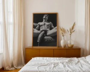 Torso Contour Wall Art Print Modern Digital