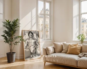 Modern Torso Drawing Wall Art Print Digital Decor