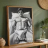 Athletic Male Body Wall Art Printable Poster