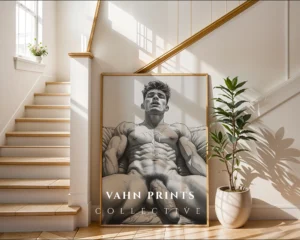 Torso Expression Study Wall Art Printable Poster