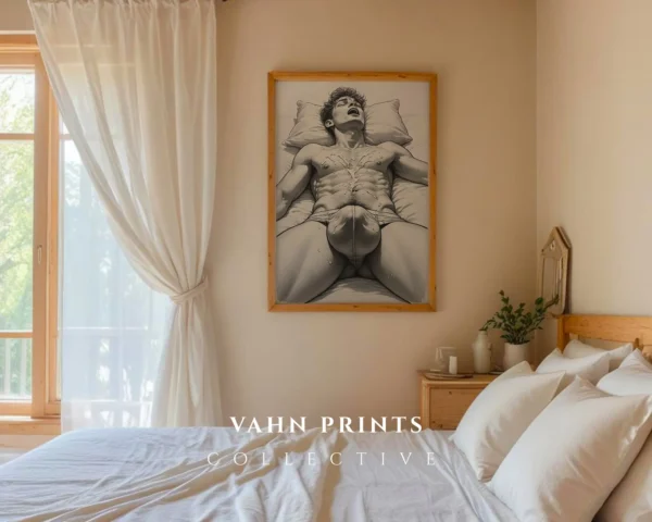 Body Drawing Wall Art Print Modern Digital Poster