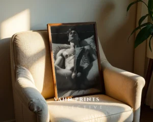 Masculine Torso Outline Wall Art Printable Poster