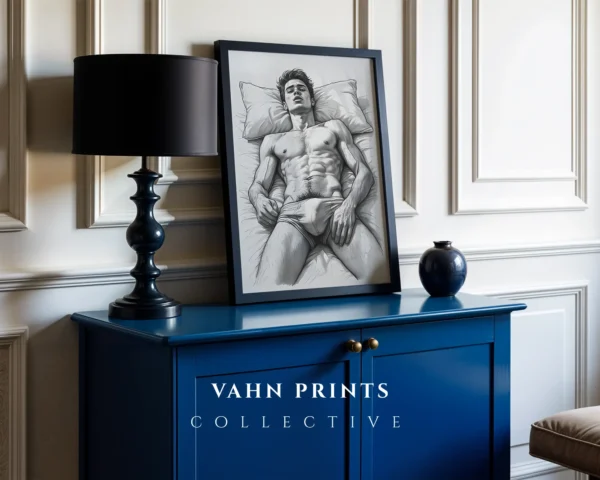 Male Anatomy Poster Wall Art Print Digital Download