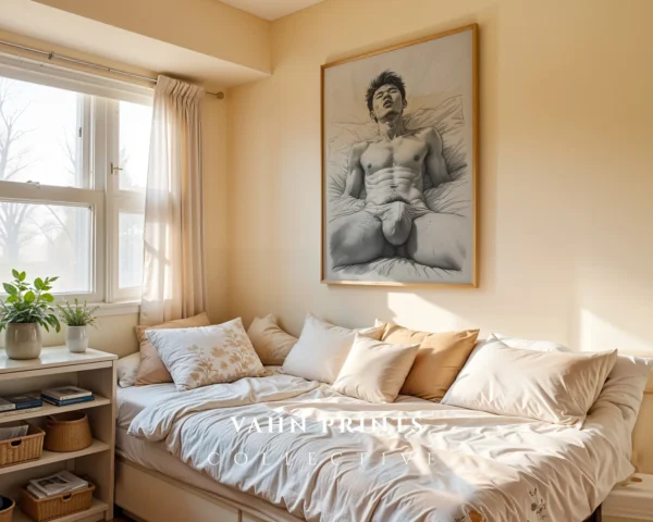 Torso Sketch Wall Art Print Modern Digital Poster