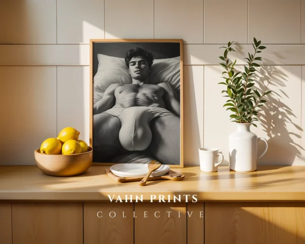 Masculine Nude Wall Art Printable Poster