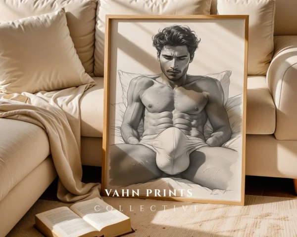 Male Form Expression Wall Art Printable Poster