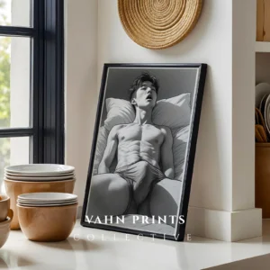 Torso Study Sketch Wall Art Printable Poster